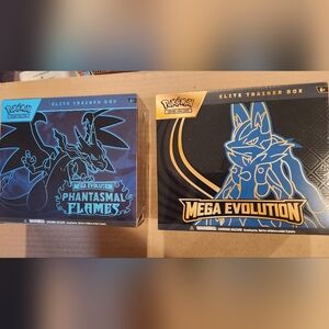 Pokemon Mega Evolution Phantasmal Flames ETB & Mega Lucario ETB BRAND NEW SEALED